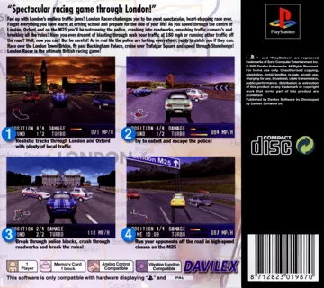 London Racer (EU) box cover back